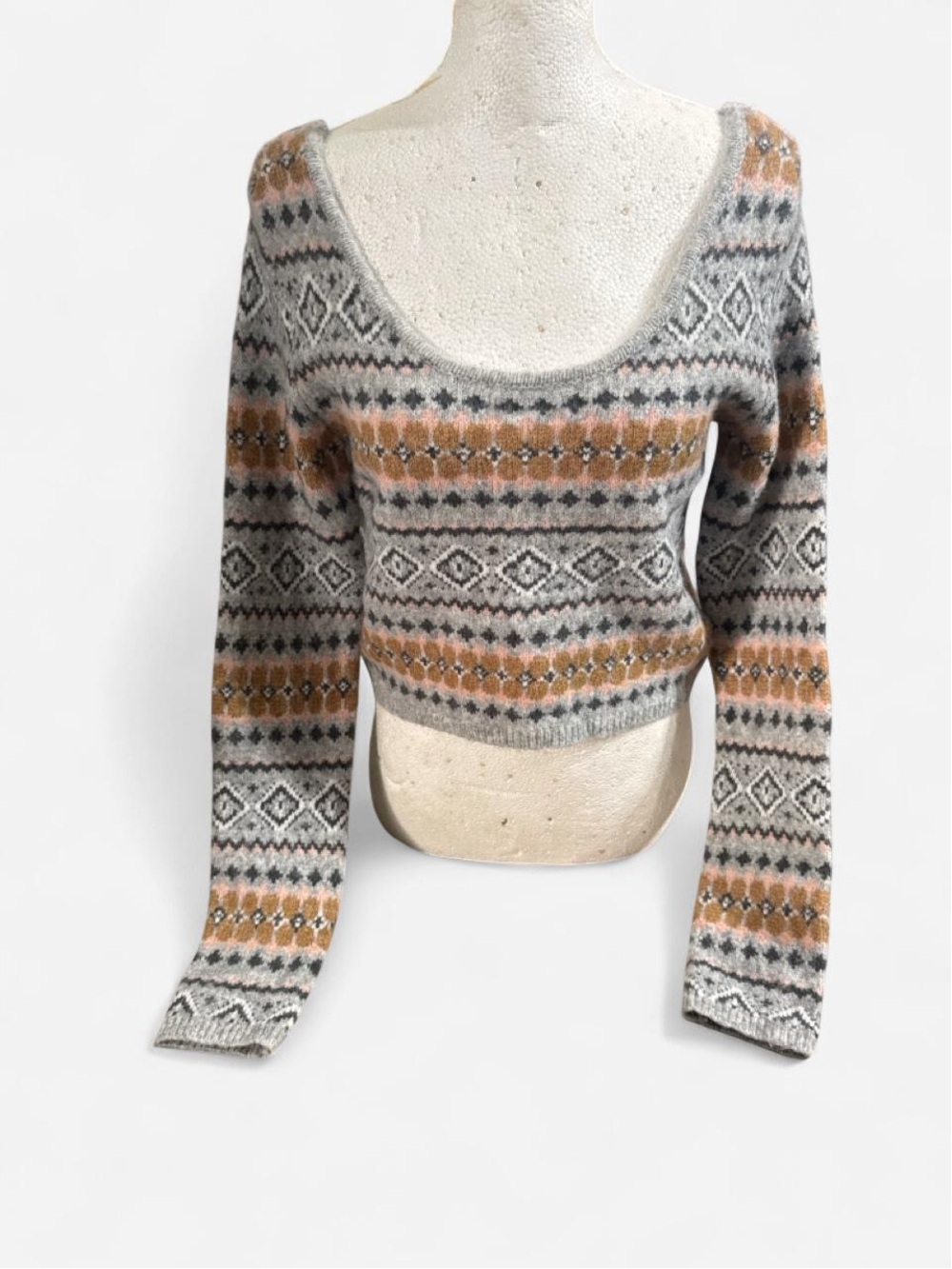 American Eagle Whoa So Soft Cropped Scoop-Neck Women’s Sweater